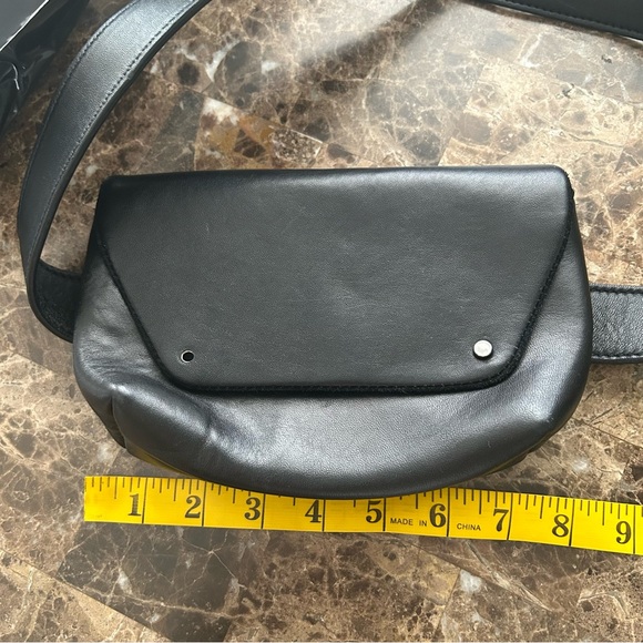 Free People Black Leather Belt Sling Bag. - Picture 10 of 11